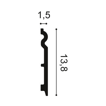 SX138 Плінтуси негнучкий