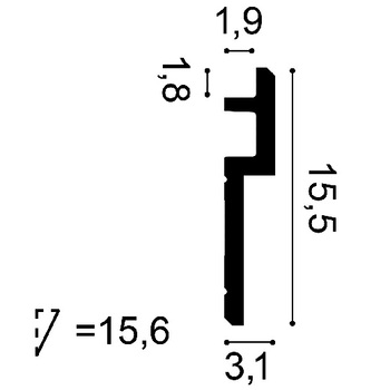 C395 Карниз негнучкий